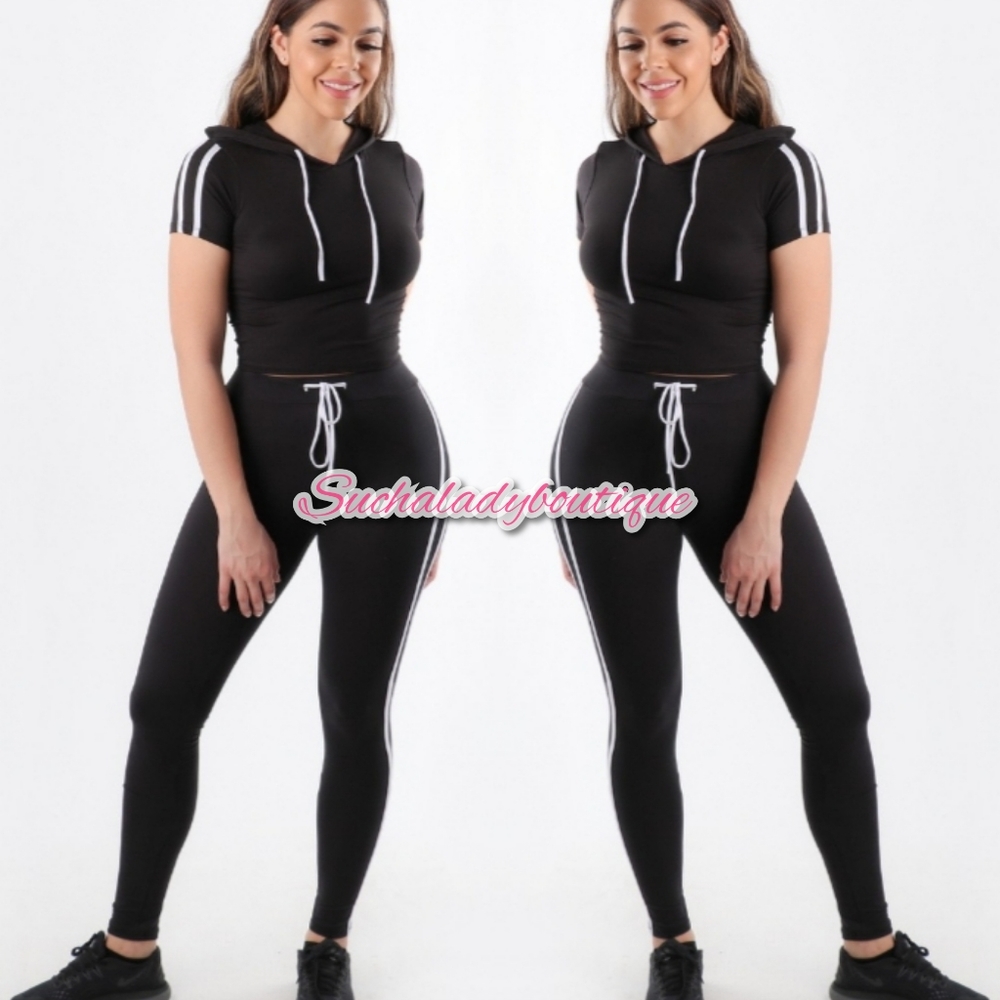 2 piece hooded track suit